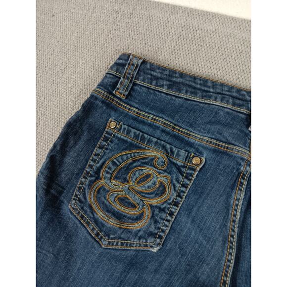 Coogi Denim Jeans Womens 11/12 31X31 Blue Embroidered Spellout Regular Straight - Picture 9 of 14
